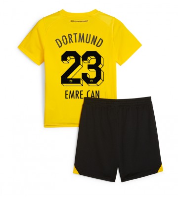 Borussia Dortmund Emre Can #23 Replica Home Stadium Kit for Kids 2023-24 Short Sleeve (+ pants)